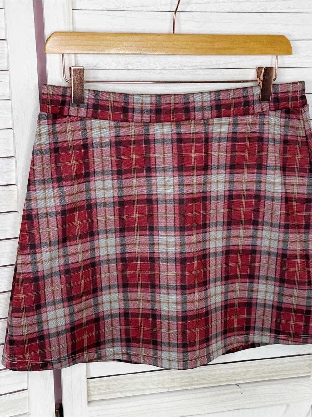 HALARA plaid skort
